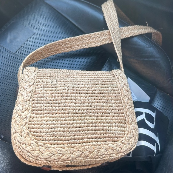 Lauren Ralph Lauren Natural Woven Crossbody Bag - Picture 5 of 7